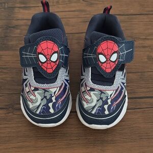 Spiderman Kids Sneakers - Navy and Red